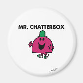 De heer Chatterbox Waving Hallo Magneet (Voorkant)