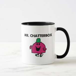 De heer Chatterbox Waving Hallo Mok