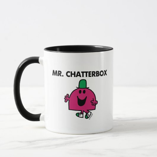 De heer Chatterbox Waving Hallo Mok (Links)