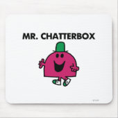 De heer Chatterbox Waving Hallo Muismat (Voorkant)
