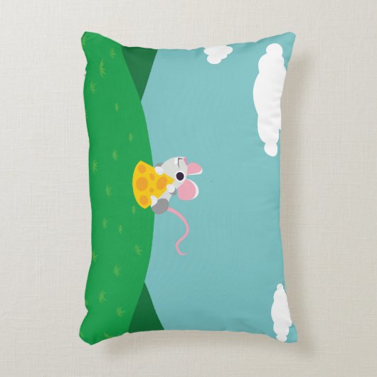 De heer Cheeseman the Mouse Accent Kussen (Voorkant(Verticaal))