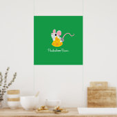 De heer Cheeseman the Mouse Poster (Keuken)
