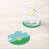 De heer Cheeseman the Mouse Ronde Kartonnen Onderzetter (Insitu)