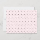 de heer Chic Blush Pink Couple Pas getrouwd Polka  Notitiekaartje (Achterkant)