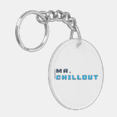 De heer Chillout Key Ring Transparent Logo Sleutelhanger (Voorkant Links)
