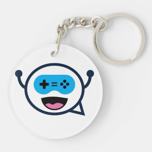 De heer Chillout Key Ring Transparent Logo Sleutelhanger (Achterkant)