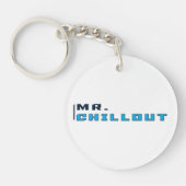 De heer Chillout Key Ring Transparent Logo Sleutelhanger (Voorkant)