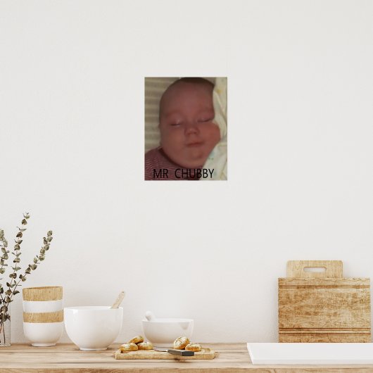 DE HEER CHUBBY POSTER (Keuken)