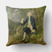 de heer Clayton Jones, c.1744-45 (olie op canvas) Kussen (Achterkant)