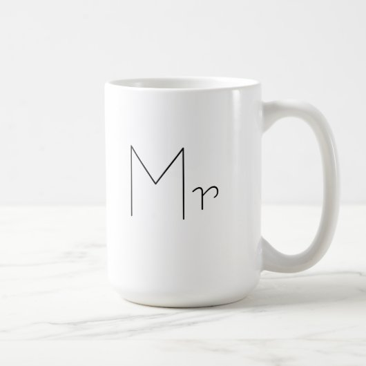 De heer Coffee Cup voor mannen en vrouwen Koffiemok (Rechts)