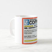 de heer Coffee Drinker Prescription Mok (Voorkant links)