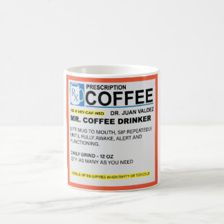 de heer Coffee Drinker Prescription Mok