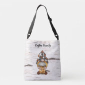 de heer Coffee Gnome Crossbody Tas (Achterkant)