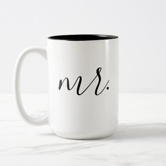 de heer Coffee Mok (Links)