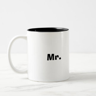 de heer Coffee Tweekleurige Koffiemok