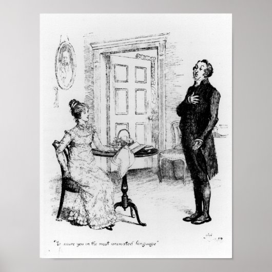 De heer Collins en Elizabeth Poster (Voorkant)