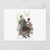 De heer Collins Reads - Jane Austen Pride & Prejud Briefkaart (Voorkant)