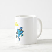 de heer Cool | Gele letters Koffiemok (Voorkant rechts)