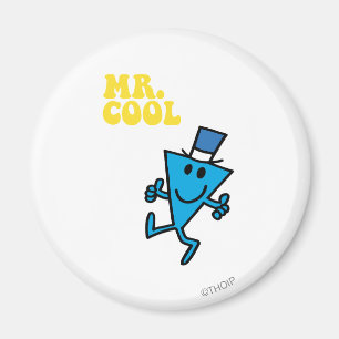 de heer Cool Gele letters Magneet