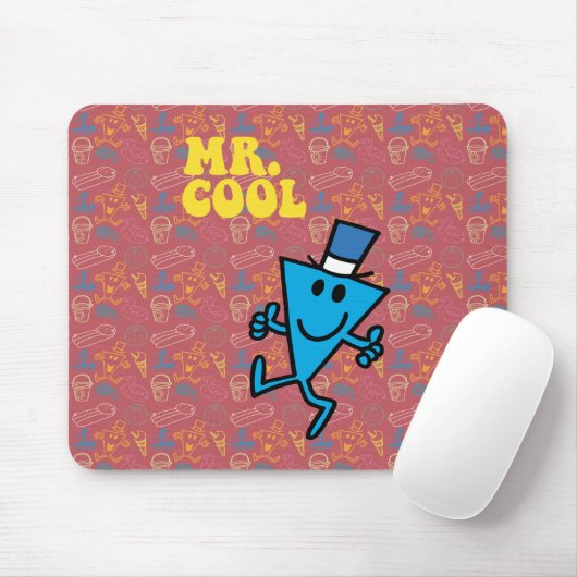 de heer Cool | Gele letters Muismat (Met muis)