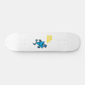 de heer Cool | Gele letters Skateboard (Horizontaal)