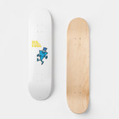 de heer Cool | Gele letters Skateboard (Voorkant)