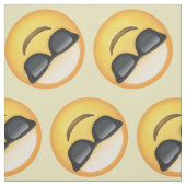 de heer Cool Sunglazen Emoji Pattern Fabric Stof (Swatch)