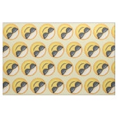 de heer Cool Sunglazen Emoji Pattern Fabric Stof (Fat Quarter)