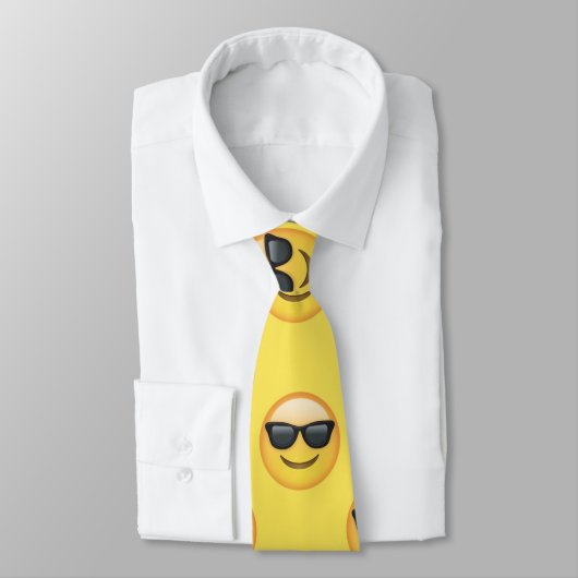 de heer Cool Sunglazen Emoji Stropdas (Gebonden)