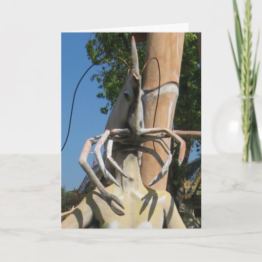 De heer Crustacean AKA Lobster Head ... Boeddhisti Kaart (Voorkant)