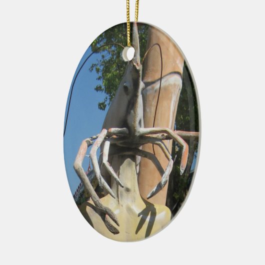 De heer Crustacean AKA Lobster Head ... Boeddhisti Keramisch Ornament (Links)