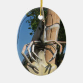 De heer Crustacean AKA Lobster Head ... Boeddhisti Keramisch Ornament (Voorkant)