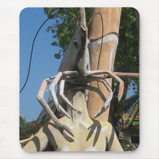 De heer Crustacean AKA Lobster Head ... Boeddhisti Muismat (Voorkant)