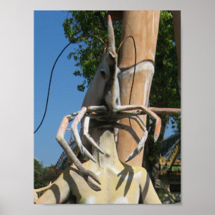 De heer Crustacean AKA Lobster Head ... Boeddhisti Poster