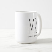 De heer Custom Couple Mok Wedding Mok Jubileum (Voorkant rechts)