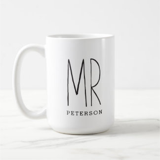 De heer Custom Couple Mok Wedding Mok Jubileum