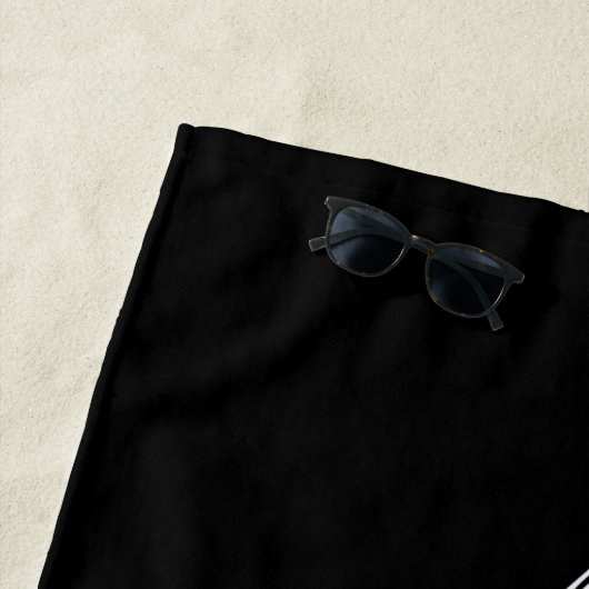 de heer Custom Modern Black White minimalist Strandlaken (In situ)