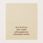 de heer Cutie Visitekaartje (Binnenkant ongevouwen)