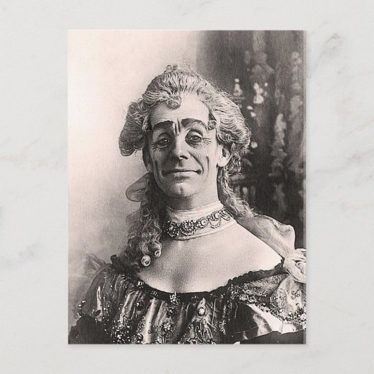 De heer Dan Leno als Moeder Goose Briefkaart (Voorkant)
