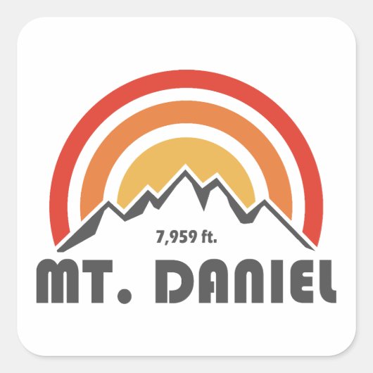 De heer Daniel Washington Vierkante Sticker (Voorkant)