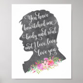 De heer Darcy Book Quote print (Voorkant)