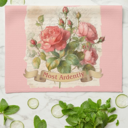 De heer Darcy is het meest oplettend Theedoek (Gevouwen)