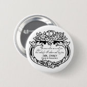 de heer Darcy Loves en Admires Ronde Button 5,7 Cm (Voorkant /achterkant)