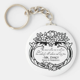 de heer Darcy Loves en Admires Sleutelhanger