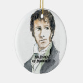 De heer Darcy of Pemberley Keramisch Ornament (Rechts)