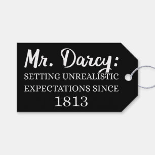 De heer Darcy: onrealistische verwachtingen sinds  Cadeaulabel