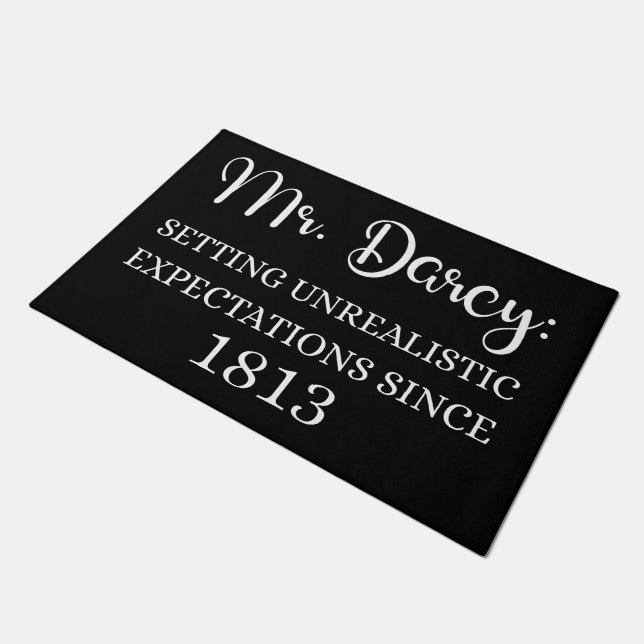De heer Darcy: onrealistische verwachtingen sinds  Deurmat (Schuin)