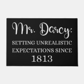 De heer Darcy: onrealistische verwachtingen sinds  Deurmat (Voorkant)