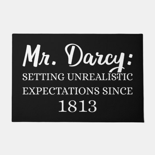 De heer Darcy: onrealistische verwachtingen sinds  Deurmat (Voorkant)