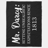 De heer Darcy: onrealistische verwachtingen sinds  Fleece Deken (Voorkant)